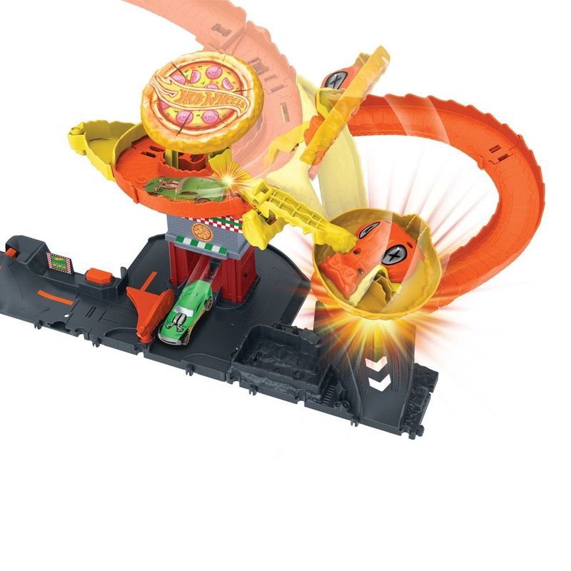 Jucarii, Copii si Bebe - Jucarii si jocuri - Vehicule si jucarii cu telecomanda - Masinute - Set pista jucarie, mattel, hot wheels city, atacul sarpelui, include masina, multicolor, varsta recomandata 3+ ani - Infinity.ro