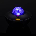 Casa si Gradina - Corpuri si surse de iluminat - Iluminat comercial si industrial - Proiectoare si lampi de lucru - Proiector led camera, model cu telecomanda, functii luminozitate si redare muzica, negru - Infinity.ro