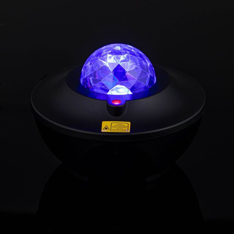 Casa si Gradina - Corpuri si surse de iluminat - Iluminat comercial si industrial - Proiectoare si lampi de lucru - Proiector led camera, model cu telecomanda, functii luminozitate si redare muzica, negru - Infinity.ro