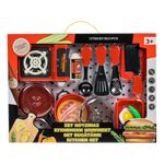 Jucarii, Copii si Bebe - Jucarii si jocuri - Jucarii de rol - Bucatarii copii - Set bucatarie, 12 piese, multicolor, accesorii gatit, jucarie pentru copii - Infinity.ro