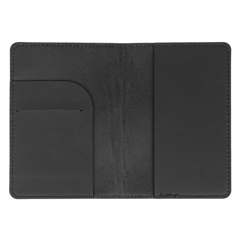 Sport si Outdoor - Articole de voiaj - Accesorii articole de voiaj - Husa pasaport, negru, detalii aurii, 9 x 13.8cm, pu - Infinity.ro