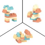 Jucarii, Copii si Bebe - Jucarii si jocuri - Jucarii & jocuri educative - Jocuri si jucarii educative - Jucarie educationala constructie, set 32 piese, multicolor, material moale - Infinity.ro