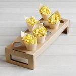 Casa si Gradina - Decoratiuni - Decoratiuni petrecere - Accesorii pentru petrecere - Set cornete lemn, 6 bucati, 18 cm, prietenos cu mediul, ideale pentru gustari - Infinity.ro