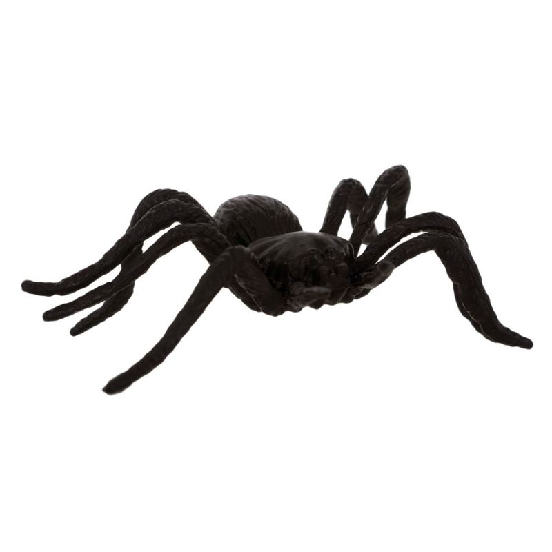 Casa si Gradina - Decoratiuni - Decoratiuni petrecere - Accesorii pentru petrecere - Set decoratiuni halloween, paianjeni realistici, 12 bucati, plastic, culoare negru, marime 5cm - Infinity.ro