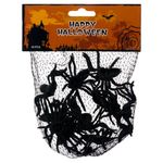 Casa si Gradina - Decoratiuni - Decoratiuni petrecere - Accesorii pentru petrecere - Set decoratiuni halloween, paianjeni realistici, 12 bucati, plastic, culoare negru, marime 5cm - Infinity.ro