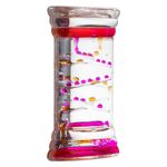 Casa si Gradina - Decoratiuni - Obiecte decorative - Accesorii decorative - Clepsidra plastic, model transparent, multicolor, dimensiuni 9 x 4 x 14cm - Infinity.ro