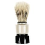 Ingrijire personala si Cosmetice - Aparate & accesorii ingrijire personala - Aparate de ras si tuns - Accesorii aparate de ras - Perie de ras, par sintetic, gri/negru, dimensiune 3.5 x 10cm - Infinity.ro