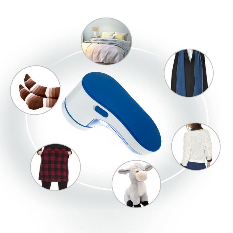 Market - Spalare si intretinere rufe - Produse intretinere textile - Intretinere textile - Aparat de indepartat scame, omnia, alb/albastru, functionare cu baterii aa - Infinity.ro