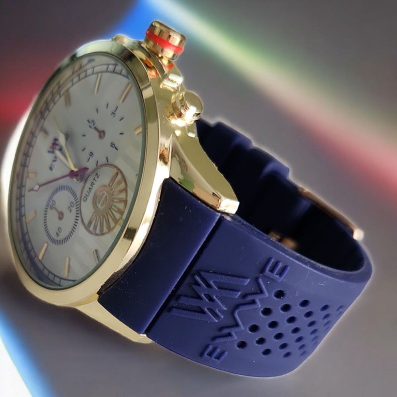Fashion, accesorii si bijuterii - Barbati - Bijuterii barbati - Ceasuri barbati - Ceas barbatesc casual, curea din silicon, bleumarin, mecanism quartz, display analog - Infinity.ro