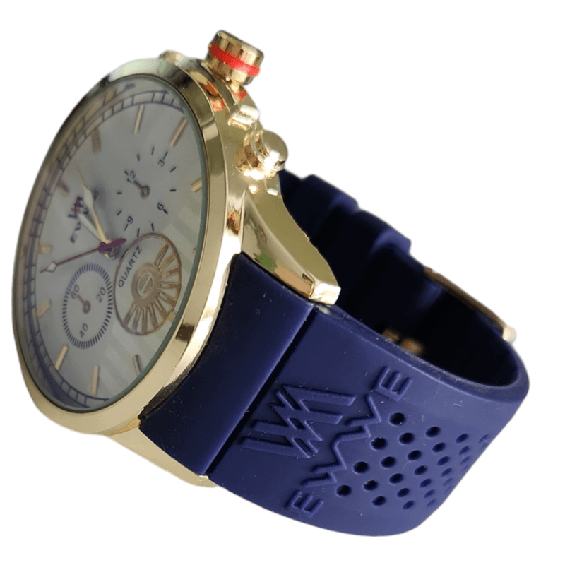 Fashion, accesorii si bijuterii - Barbati - Bijuterii barbati - Ceasuri barbati - Ceas barbatesc casual, curea din silicon, bleumarin, mecanism quartz, display analog - Infinity.ro