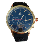 Fashion, accesorii si bijuterii - Barbati - Bijuterii barbati - Ceasuri barbati - Ceas casual barbatesc, cadran cu reflexe negru-albastru, curea din silicon, display analog, mecanism quartz - Infinity.ro