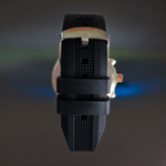 Fashion, accesorii si bijuterii - Barbati - Bijuterii barbati - Ceasuri barbati - Ceas casual barbatesc, cadran cu reflexe negru-albastru, curea din silicon, display analog, mecanism quartz - Infinity.ro