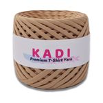 Casa si Gradina - Decoratiuni - DIY - Articole mercerie - Fir panglica pentru crosetat tricotat si macrame, KaDi Large, 9-11 mm, 110 m, 100% bumbac, culoare Caramel - Infinity.ro