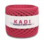 Casa si Gradina - Decoratiuni - DIY - Articole mercerie - Fir panglica pentru crosetat tricotat si macrame, KaDi Medium, 7-9 mm, 110 m, 100% bumbac, culoare Viva Magenta - Infinity.ro