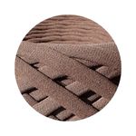 Casa si Gradina - Decoratiuni - DIY - Articole mercerie - Fir panglica pentru crosetat tricotat si macrame, KaDi Medium, 7-9 mm, 110 m, 100% bumbac, culoare Cacao - Infinity.ro
