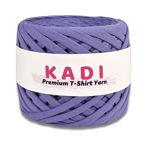 Fir panglica pentru crosetat tricotat si macrame, KaDi Extra Small, 3-5 mm, 110 m, 100% bumbac, culoare Very Peri
