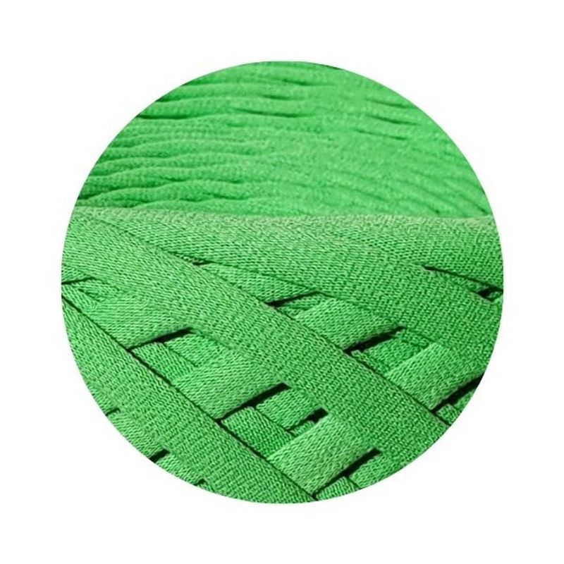 Casa si Gradina - Decoratiuni - DIY - Articole mercerie - Fir panglica gros pentru tricotat pe maini, KaDi Extra Large, 13-15 mm, 50 m, 100% bumbac, culoare Kiwi - Infinity.ro