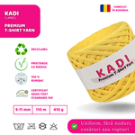 Casa si Gradina - Decoratiuni - DIY - Articole mercerie - Fir panglica pentru crosetat tricotat si macrame, KaDi Large, 9-11 mm, 110 m, 100% bumbac, culoare Pepene - Infinity.ro