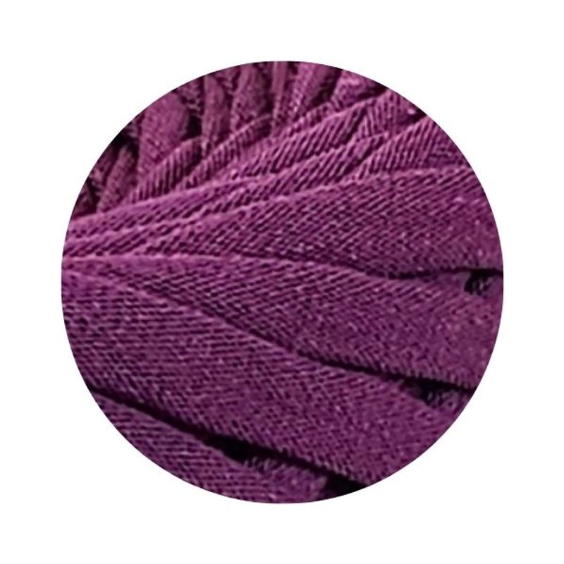 Casa si Gradina - Decoratiuni - DIY - Articole mercerie - Fir panglica pentru crosetat tricotat si macrame, KaDi Medium, 7-9 mm, 110 m, 100% bumbac, culoare Purpuriu - Infinity.ro
