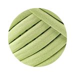 Casa si Gradina - Decoratiuni - DIY - Articole mercerie - Fir panglica pentru crosetat tricotat si macrame, KaDi Medium, 7-9 mm, 110 m, 100% bumbac, culoare Salata - Infinity.ro