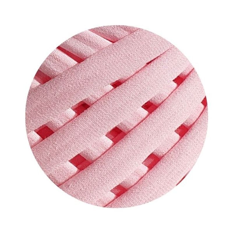 Casa si Gradina - Decoratiuni - DIY - Articole mercerie - Fir panglica pentru crosetat tricotat si macrame, KaDi Extra Small, 3-5 mm, 110 m, 100% bumbac, culoare Roz Pastel - Infinity.ro