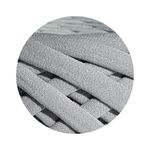 Casa si Gradina - Decoratiuni - DIY - Articole mercerie - Fir panglica pentru crosetat tricotat si macrame, KaDi Medium, 7-9 mm, 110 m, 100% bumbac, culoare Gri Deschis - Infinity.ro