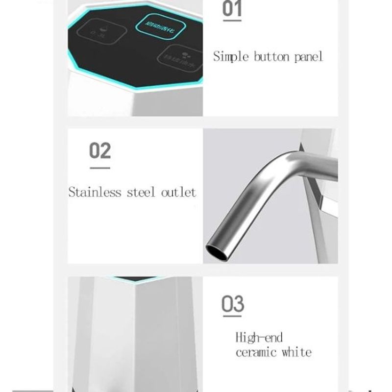 Casa si Gradina - Gradinarit si plante - Instalatii si accesorii pentru irigatii - Pompe apa - Pompa electrica pentru recipient de apa cu filtru inclus, incarcare USB, Alb, Alb - Infinity.ro