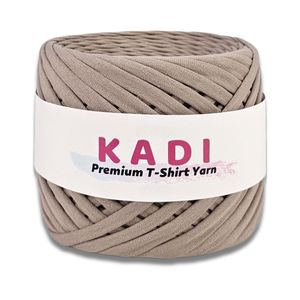 Fir panglica pentru crosetat tricotat si macrame, KaDi Small, 5-7 mm, 110 m, 100% bumbac, culoare Cacao