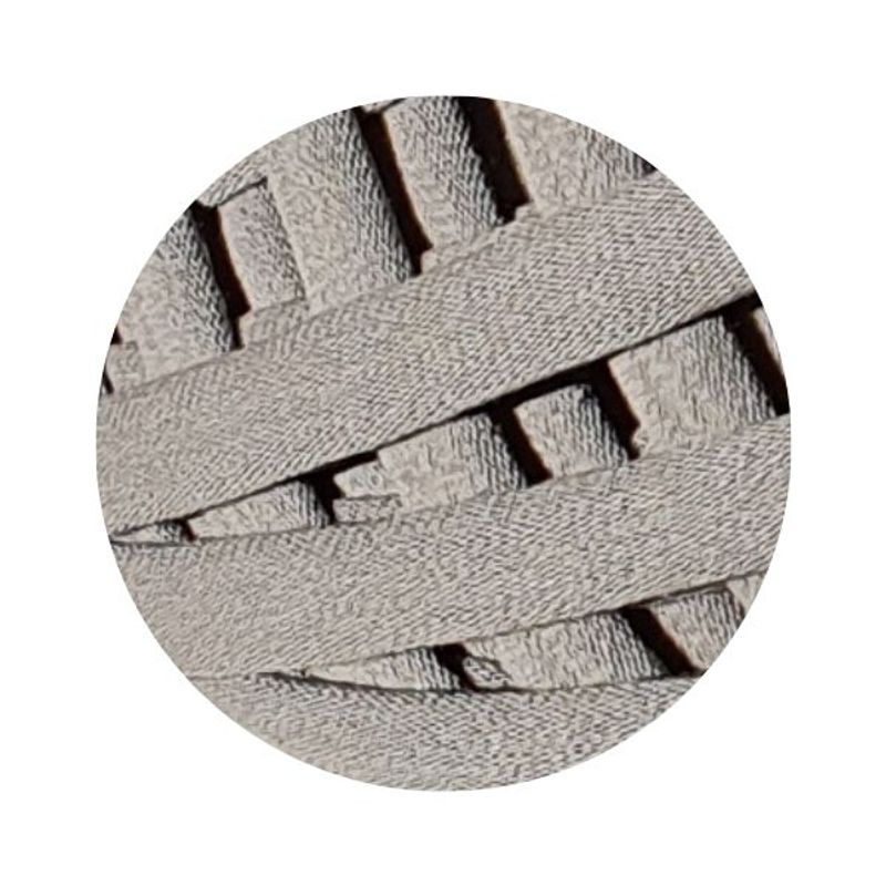 Casa si Gradina - Decoratiuni - DIY - Articole mercerie - Fir panglica pentru crosetat tricotat si macrame, KaDi Large, 9-11 mm, 110 m, 100% bumbac, culoare Ciment - Infinity.ro