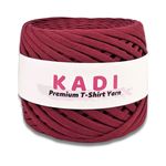 Casa si Gradina - Decoratiuni - DIY - Articole mercerie - Fir panglica pentru crosetat tricotat si macrame, KaDi Large, 9-11 mm, 110 m, 100% bumbac, culoare Bordo - Infinity.ro
