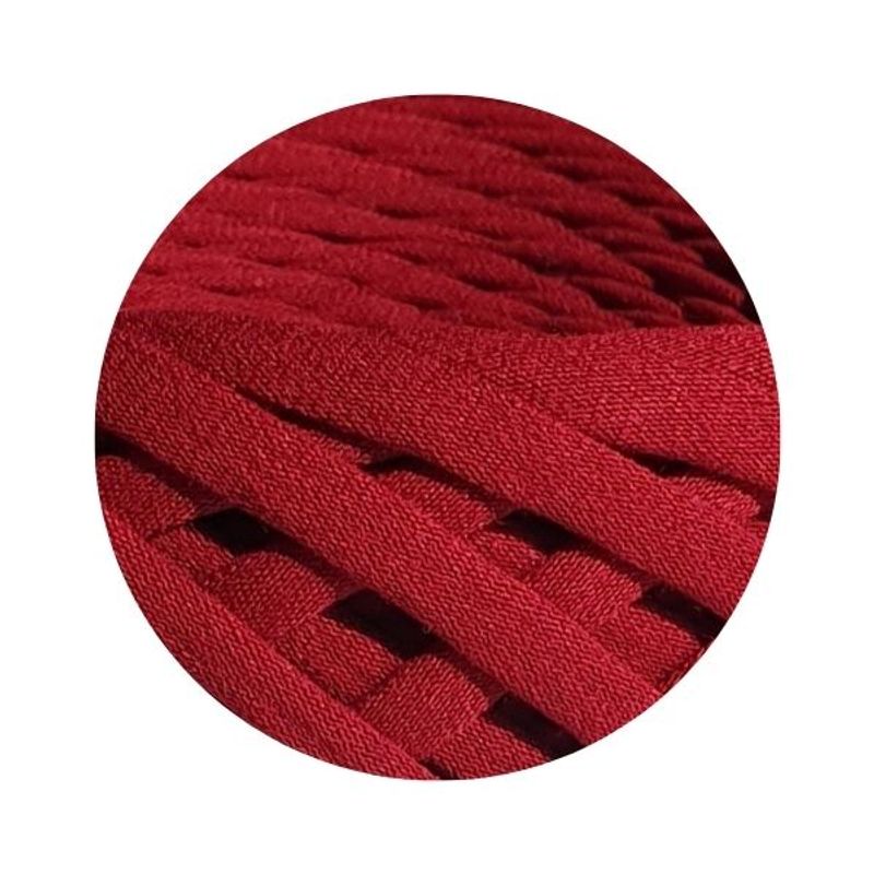 Casa si Gradina - Decoratiuni - DIY - Articole mercerie - Fir panglica pentru crosetat tricotat si macrame, KaDi Large, 9-11 mm, 110 m, 100% bumbac, culoare Bordo - Infinity.ro