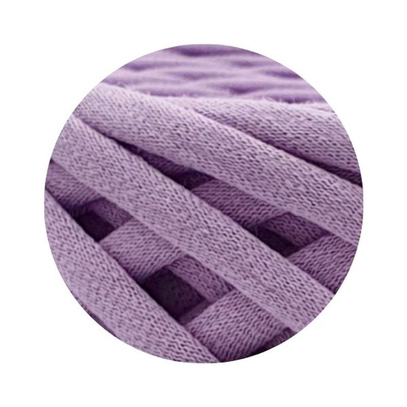 Casa si Gradina - Decoratiuni - DIY - Articole mercerie - Fir panglica gros pentru tricotat pe maini, KaDi Extra Large, 13-15 mm, 50 m, 100% bumbac, culoare Lavanda - Infinity.ro