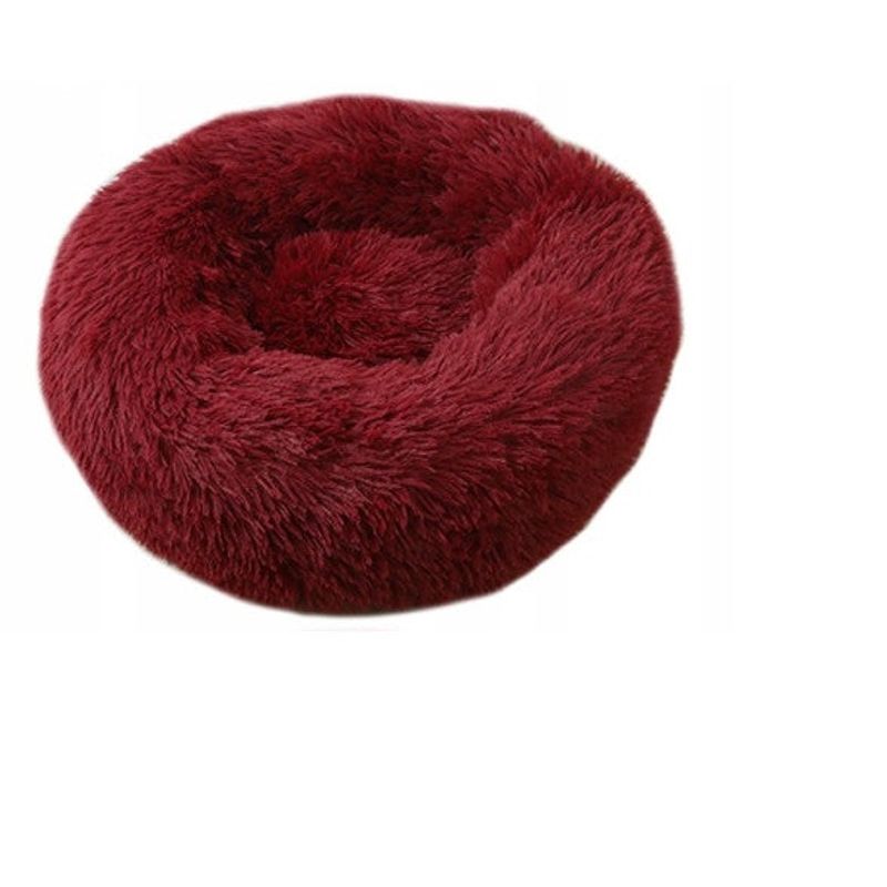 Petshop - Accesorii petshop - Culcusuri si custi - Culcusuri si saltele - Pat pentru animale de companie, Caini si pisici de talie mica,Diametru 50 cm, Pufos - Albastru - Infinity.ro