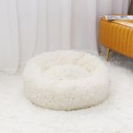 Petshop - Accesorii petshop - Culcusuri si custi - Culcusuri si saltele - Pat pentru animale de companie, Caini si pisici de talie mica,Diametru 50 cm, Pufos - Albastru - Infinity.ro