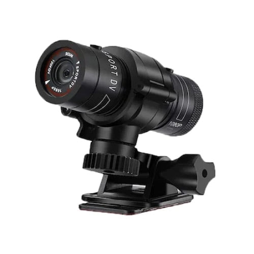 Camera video sport Andowl, Full HD, 5MP, 30fps, cu suport card Micro SD/TF, compacta si usoara, Negru