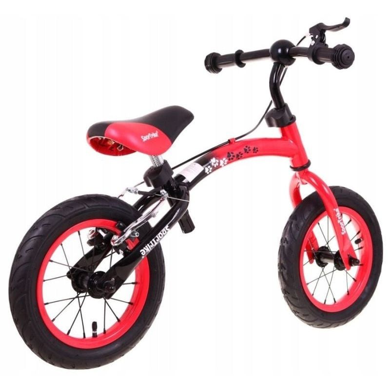 Sport si Outdoor - Ciclism - Biciclete pentru copii - Bicicleta pentru copii 3 ani+, fara pedale cu cadru reversibil Boomerang WB-06, rosu - Infinity.ro