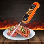 Casa si Gradina - Bucatarie si vesela - Ustensile bucatarie - Termometre bucatarie - Termometru alimentar digital cu citire imediata, masoara intre -50°C si +300°C, portocaliu - Infinity.ro