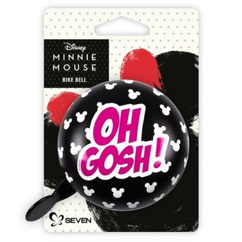 Sport si Outdoor - Ciclism - Accesorii pentru biciclete - Accesorii siguranta ciclism - Claxon retro Seven Minnie-Oh Gosh! pentru bicicleta, negru - Infinity.ro
