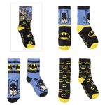 Fashion, accesorii si bijuterii - Copii - Lenjerie si pijamale copii - Sosete si dresuri copii - Set 3 perechi de sosete, marimea 23-26 EU, Cerda, Batman - Infinity.ro