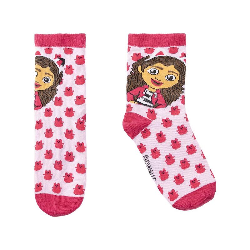 Fashion, accesorii si bijuterii - Copii - Lenjerie si pijamale copii - Sosete si dresuri copii - Set 3 perechi de sosete, marimea 27-30 EU, Cerda, Gabby's Dollhouse - Infinity.ro