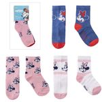 Fashion, accesorii si bijuterii - Copii - Lenjerie si pijamale copii - Sosete si dresuri copii - Set 3 perechi de sosete, marimea 27-30 EU, Cerda, Minnie Mouse - Infinity.ro