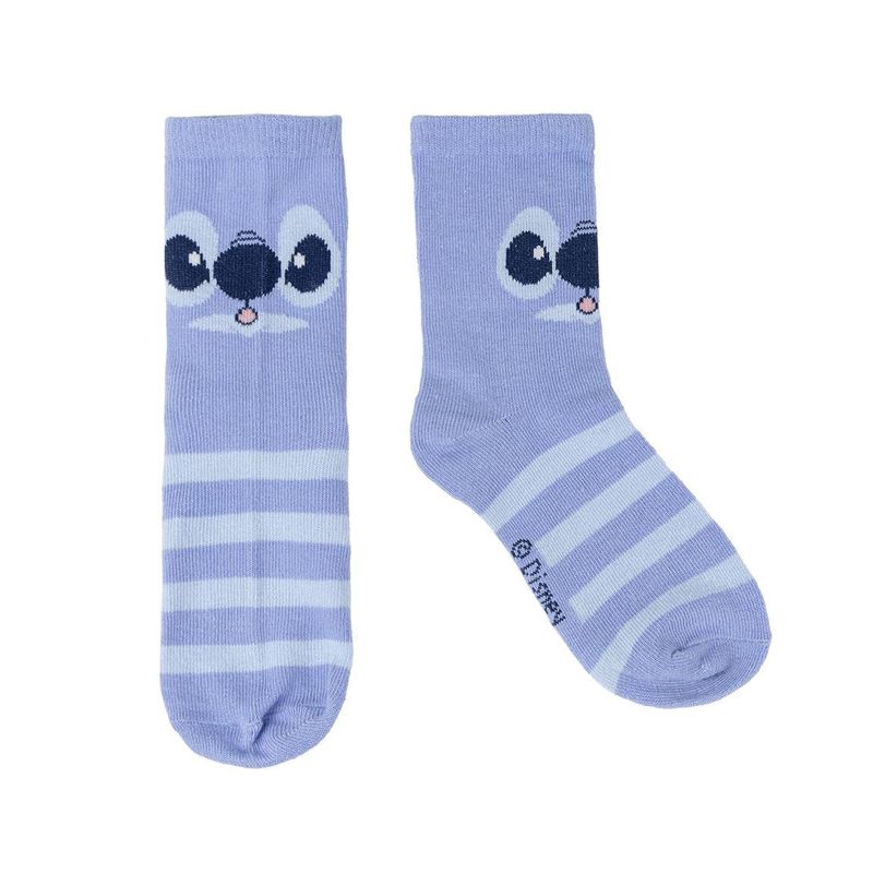 Fashion, accesorii si bijuterii - Copii - Lenjerie si pijamale copii - Sosete si dresuri copii - Set 3 perechi de sosete, marimea 35-38 EU, Cerda, Stitch - Infinity.ro