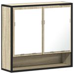 Casa si Gradina - Mobilier - Mobilier baie - Corpuri baie - Dulap baie cu oglinda stejar sonoma 65x20x60 cm lemn compozit - Infinity.ro
