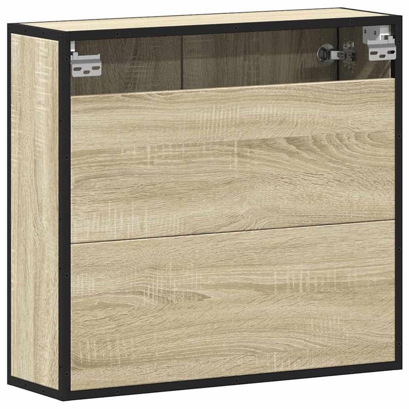 Casa si Gradina - Mobilier - Mobilier baie - Corpuri baie - Dulap baie cu oglinda stejar sonoma 65x20x60 cm lemn compozit - Infinity.ro