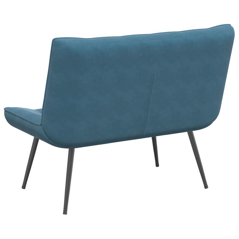 Casa si Gradina - Mobilier - Canapele si coltare - Banchete - Banca albastra 110x74x84 cm catifea - Infinity.ro
