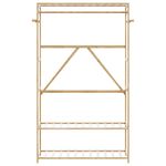 Casa si Gradina - Mobilier - Organizare si depozitare - Cuiere - Cuier pentru haine cu rafturi, 110x40x175 cm, bambus - Infinity.ro