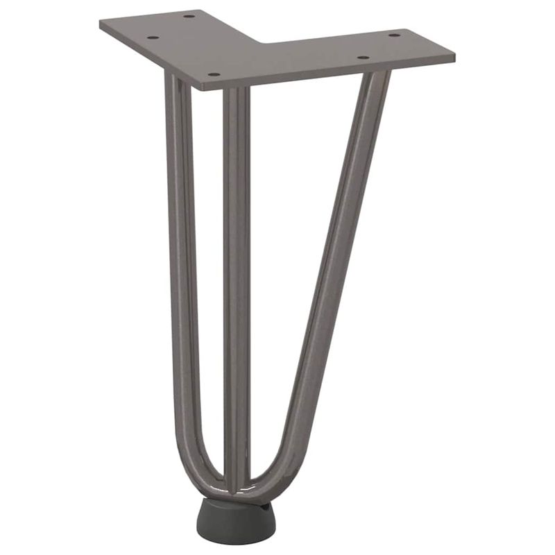 Casa si Gradina - Mobilier - Feronerie si accesorii mobila - Picioare de masa in ac de par 4 buc Otel natural Otel solid, model 3 rods, mărime 20 cm - Infinity.ro