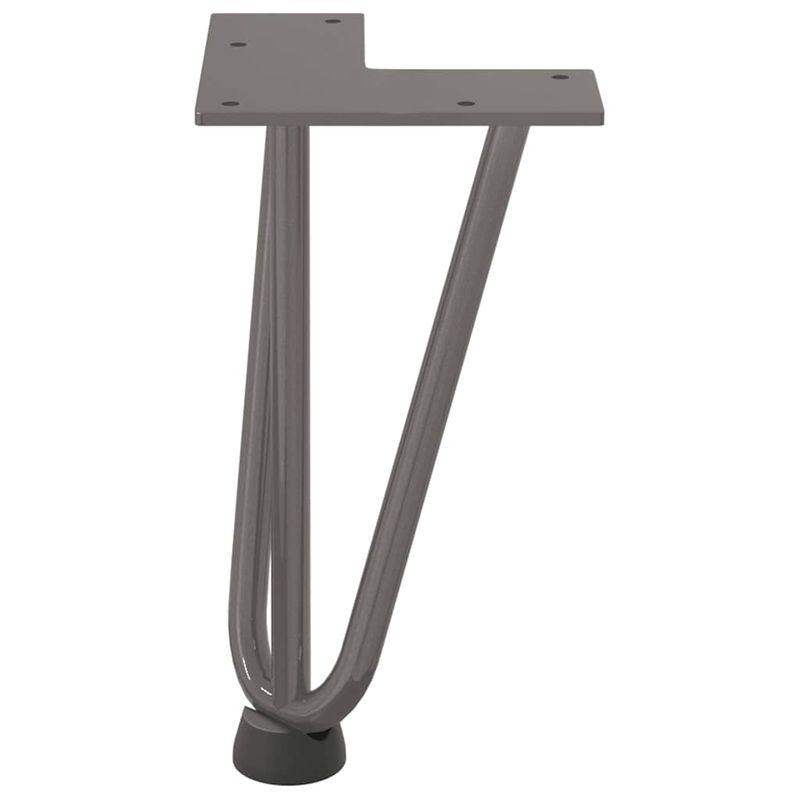 Casa si Gradina - Mobilier - Feronerie si accesorii mobila - Picioare de masa in ac de par 4 buc Otel natural Otel solid, model 3 rods, mărime 20 cm - Infinity.ro