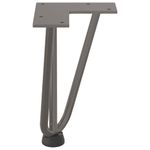 Casa si Gradina - Mobilier - Feronerie si accesorii mobila - Picioare de masa in ac de par 4 buc Otel natural Otel solid, model 3 rods, mărime 20 cm - Infinity.ro