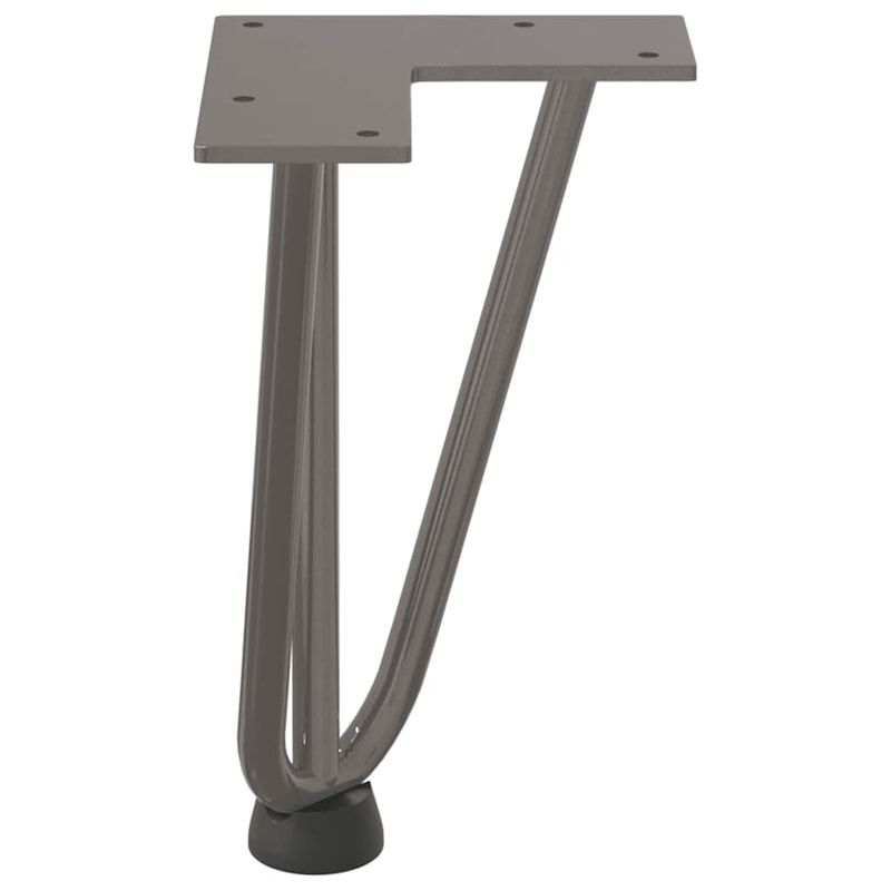 Casa si Gradina - Mobilier - Feronerie si accesorii mobila - Picioare de masa in ac de par 4 buc Otel natural Otel solid, model 3 rods, mărime 20 cm - Infinity.ro